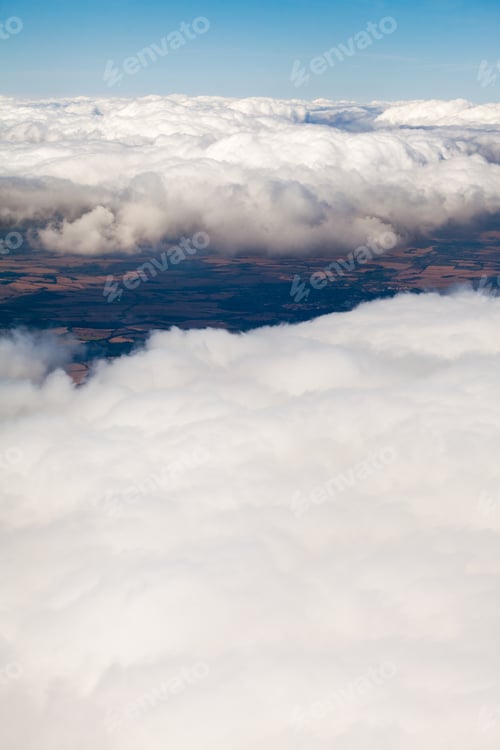 Preview: Beautiful, Dramatic Clouds And Sky Viewed From The Plane