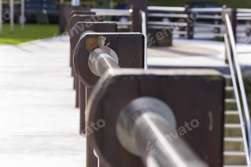 Preview: Protection Fence In A Port.