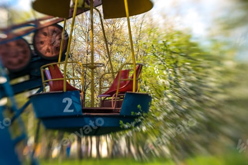 Preview: Mechanism Of An Old Ferris Wheel In A Spring Park