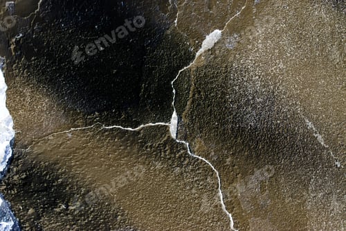 Preview: Old Wall Texture With Peeled Mortar And Cracks - Inverted Colors