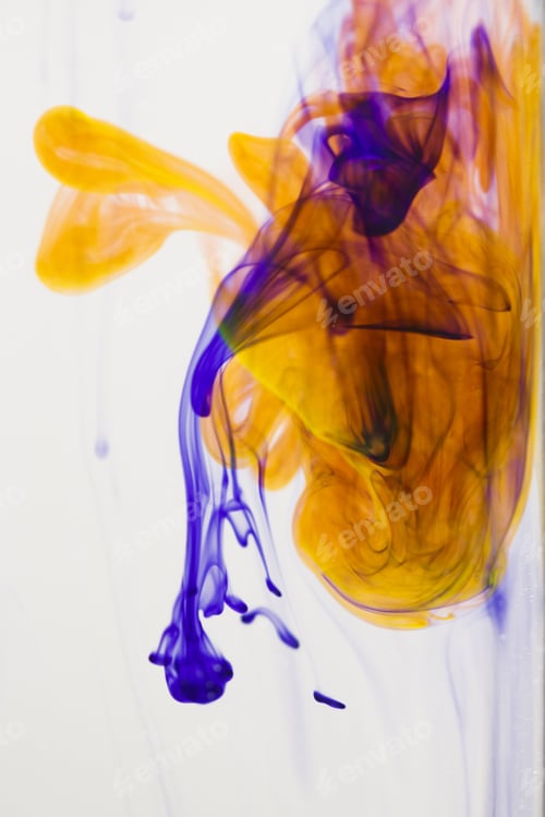 Preview: Abstract, Colorful Ink Shapes