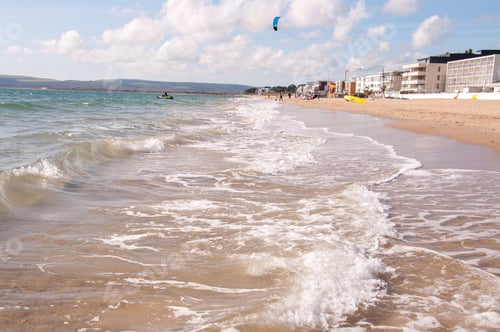 Preview: Bouremouth Beach In England In The Summertime.