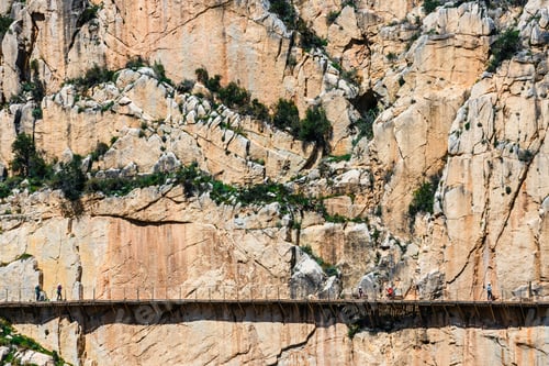 Preview: Caminito Del Rey - Mountain Path Along Steep Cliffs In Andalusia, Spain