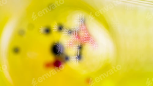 Preview: Abstract, Blurred, Colorful Composition With Oil, Water And Ink