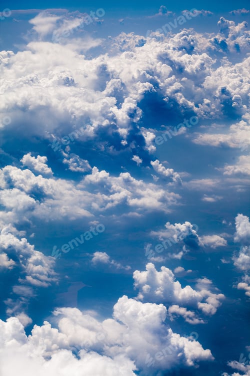 Preview: Beautiful, Dramatic Clouds And Sky Viewed From The Plane. High Resolution And Quality