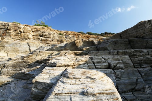 Preview: Landscape With Water And Rocks In Thassos Island, Greece, Next To The Natural Pool Called Giola