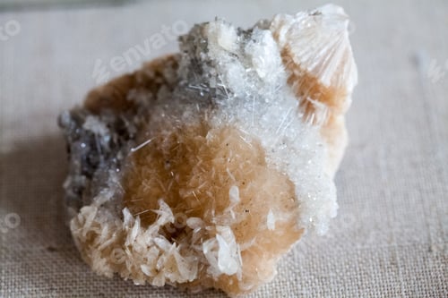 Preview: Beautiful Crystals, Minerals And Stones - Colors And Textures. Image Has Grain Texture Visible On