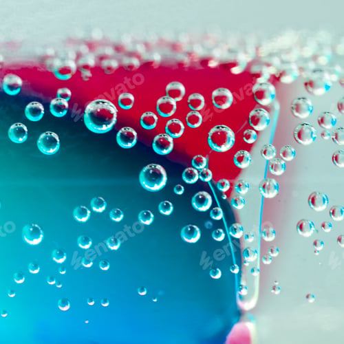 Preview: Abstract Composition With Underwater Tubes With Colorful Jelly Balls Inside And Bubbles