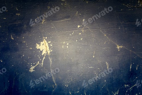 Preview: Cement Wall Painted Blue, Detail Of A Wall Decorated