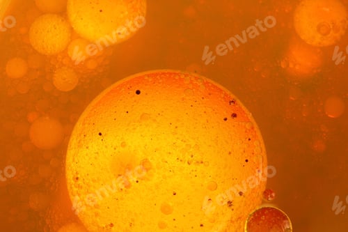 Preview: Abstract, Colorful Composition With Oil, Water And Ink