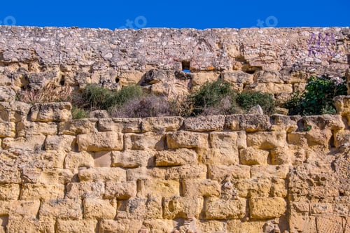 Preview: Detail Of An Old Brick Wall In Spanish City Tarragona Which Used To Serve As Fortification Of The