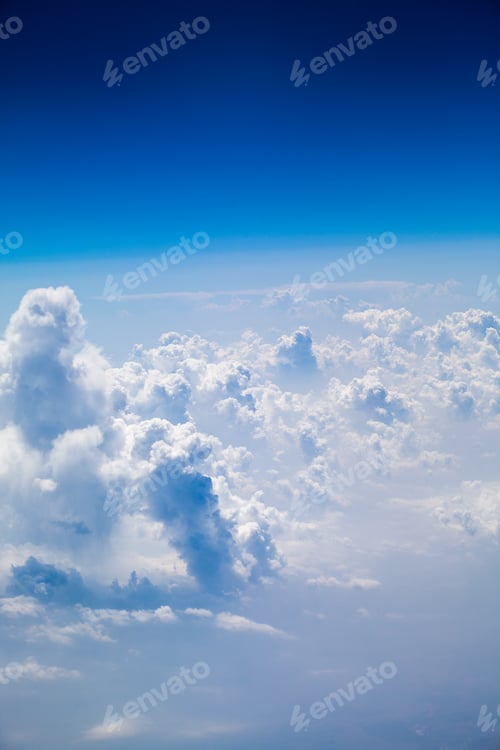Preview: Beautiful, Dramatic Clouds And Sky Viewed From The Plane. High Resolution And Quality