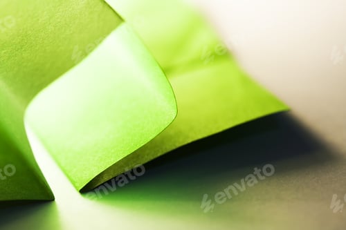 Preview: Macro, Abstract, Background Picture Of A Green Paper On Paper Background