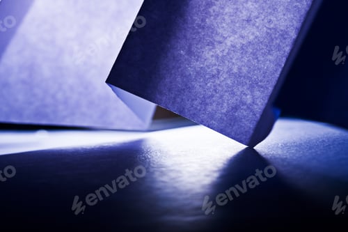 Preview: Macro, Abstract, Background Picture Of A Blue Paper On Paper Background