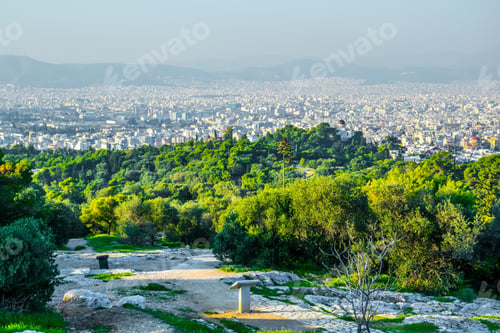 Preview: Aerial View Of Athens From The Filopappos Hill, Greece.