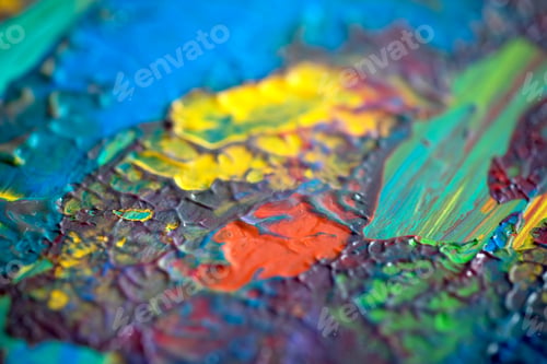 Preview: Abstract Art Background. Hand-Painted.