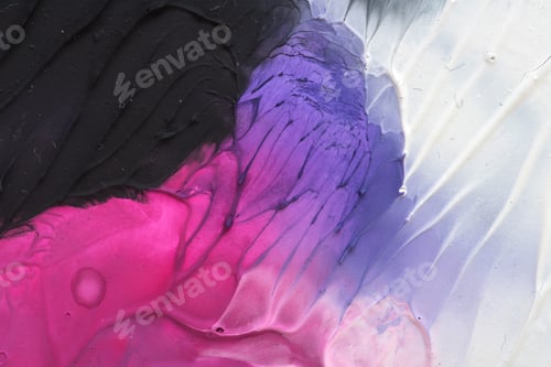 Preview: Hand Drawn Gouache Painting. Abstract Art Background. Color Texture.