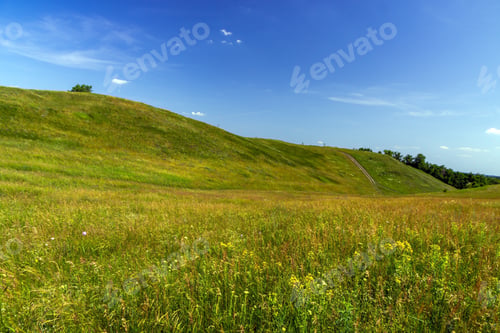 Preview: Green Hills On A Sunny Summer Day