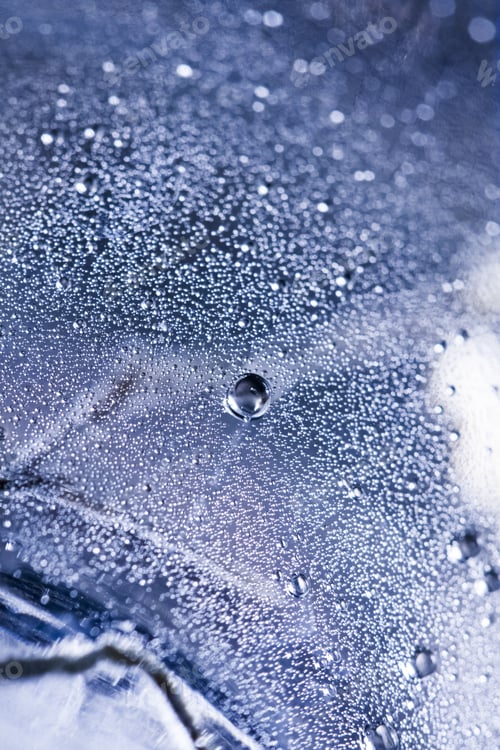 Preview: Abstract Underwater Composition With Bubbles, Lines And Light