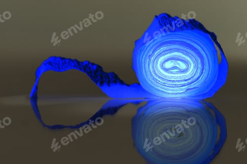 Preview: Colorful Abstract Composition With Crepe, Lights And Shadows (Inverted Colors)