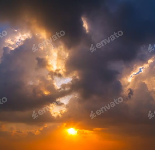 Preview: Scenic Sky Background. Clouds, White Clouds, Clouds Background.