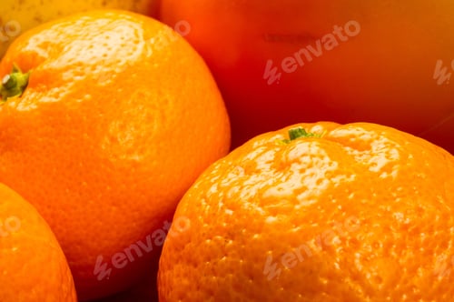 Preview: Assortment Of Exotic Fruits On Black Background
