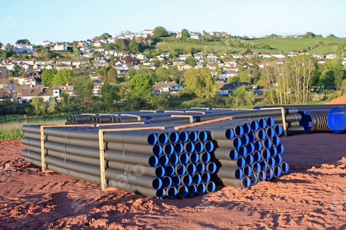 Preview: Pipes On A Construction Site