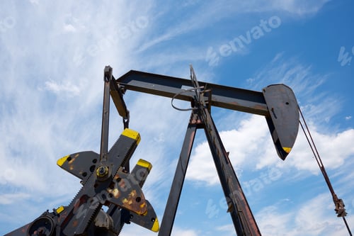 Preview: Oil Well In Ayoluengo De La Lora, Burgo Province, Castilla Leon, Spain.