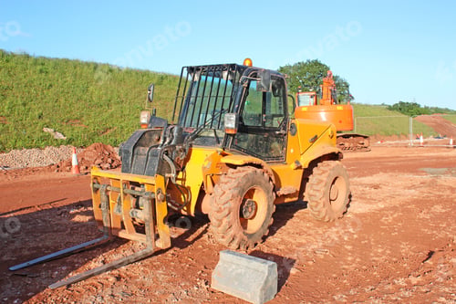 Preview: Fork Lift Truck On A Construction Site