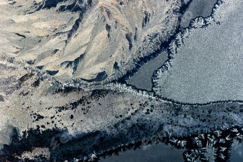 Preview: Ice Flowers On Glass - Texture And Background. High Resolution And Sharp, Beautiful Details