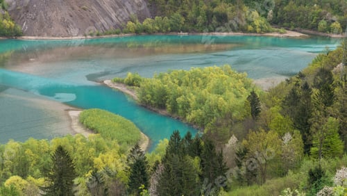 Preview: Steel Factory Over An Emerald River