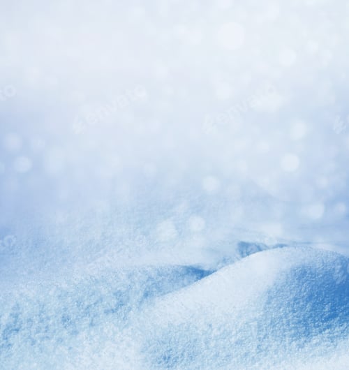Preview: Snowy landscape with a light blue hue