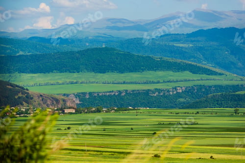 Preview: Mountinous Landscape With Field, Armenia
