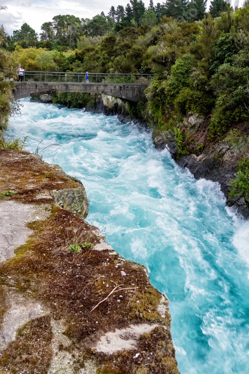 Preview: Aratiatia Rapids On The Waikato River After The Spill Gates Of The Hydroelectric Dam At The Top Of