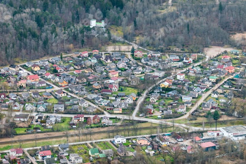 Preview: Aerial View Over The Tukums City (Latvia)