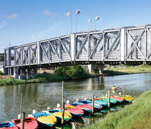 Preview: Colorful Boats At Yarkon River In Tel Aviv.