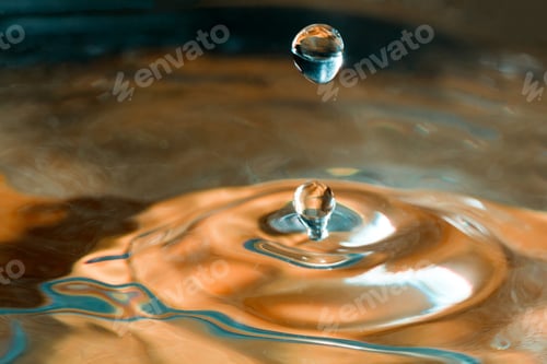Preview: Colorful, Abstract Composition With Water And Water Drops