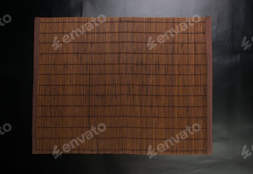 Preview: Brown Bamboo Mat - Stand Food, Close-Up, Macro