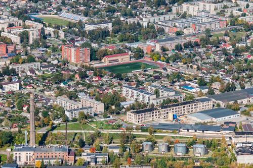 Preview: Aerial View Over The Daugavpils City (Latvia)