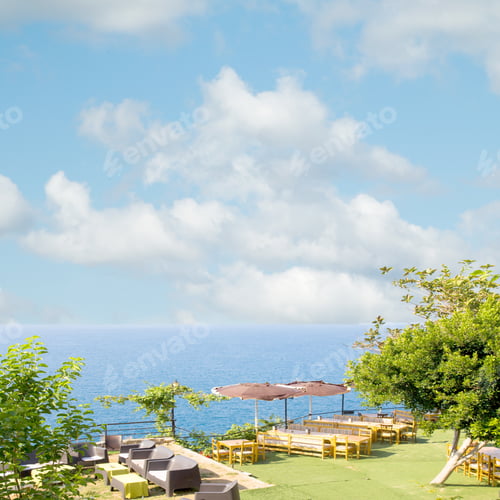 Preview: Cafe On The Beach Sky Clouds