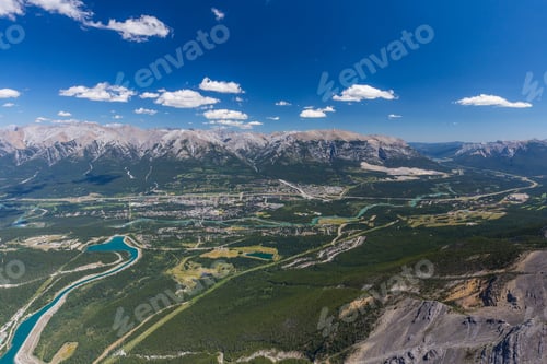 Preview: Canmore From The Top Of Ha Ling Peak, Kananaskis, Canada