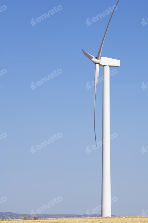 Preview: Windmills For Renewable Electric Energy Production And Clear Sky