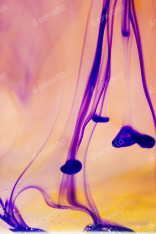 Preview: Abstract, Colorful Ink Shapes