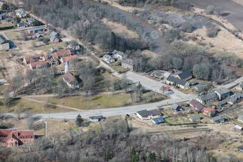 Preview: Aerial View Over The Small Village