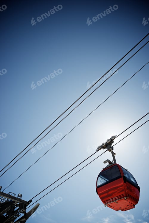 Preview: Cable Car At A Ski Resort In Andorra.