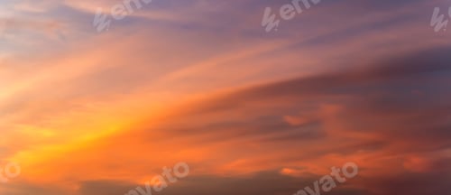 Preview: Sky With White Fluffy Clouds Natural Background