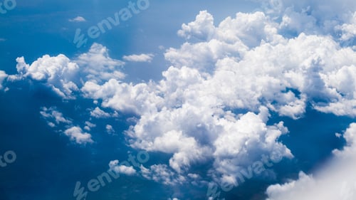 Preview: Beautiful, Dramatic Clouds And Sky Viewed From The Plane. High Resolution And Quality