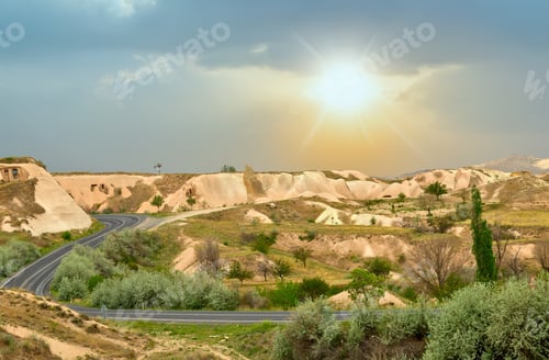 Preview: Open Air Museum, Goreme National Park Sunrise In The Volcanic Rock Formations In Cappadocia