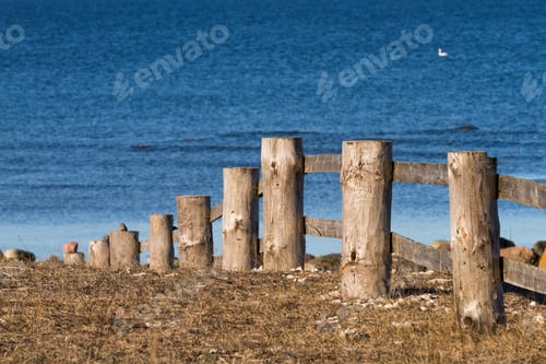 Preview: Wooden Fence Near The Sea