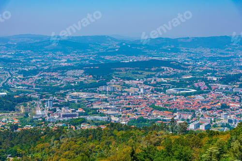 Preview: Aerial View Of Portuguese City Guimaraes